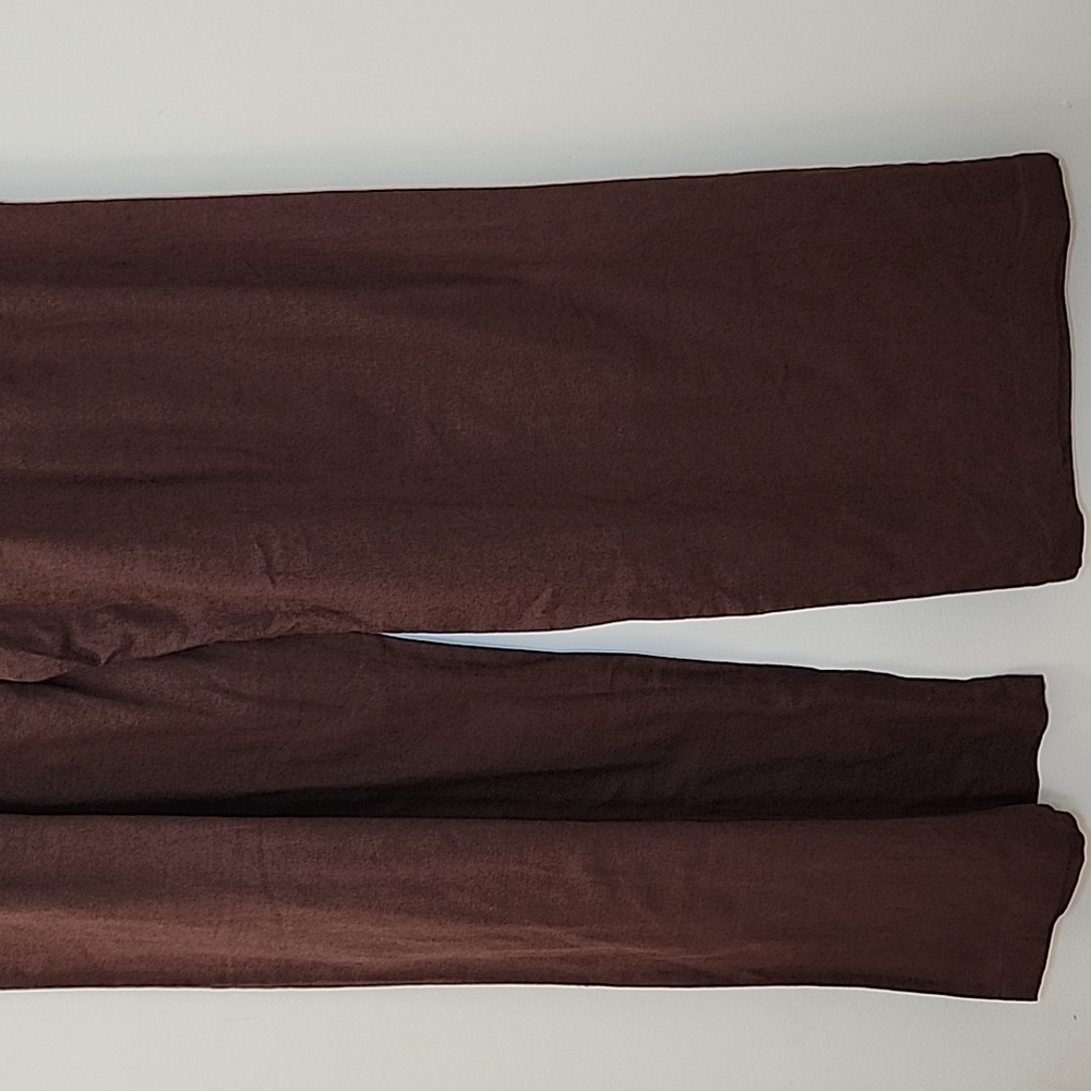 NWT Abercrombie&Fitch 53% Linen Pleated Wide Leg Pants Chocolote  Brown Sz M - Picture 11 of 16